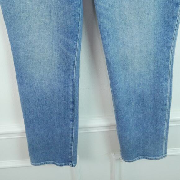 Paige Amber Jeans Size 31 Straight Leg Mid Rise Ankle Vintage Wash Blue Denim - Picture 3 of 8
